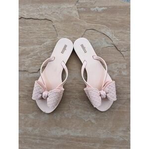 Mini Melissa Pink Bow Sandal Pink Girls Sz 5 LS